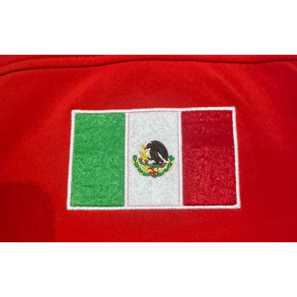 Ariat Mexico Team Softshell Jacket Red Fleece Lined Womens XS Flag - Picture 8 of 10